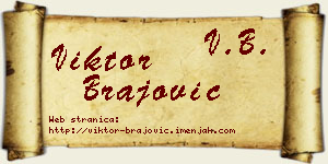 Viktor Brajović vizit kartica